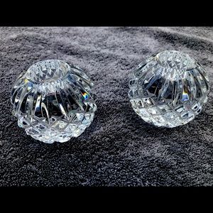 Waterford crystal candle holders